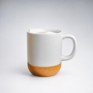 Coffee Ceramic Mug with Cork Base