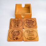 Mahogany Wood Coaster