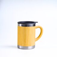 Insulated Steel Bamboo Mug - Image 3