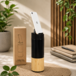 Premium vaccum bottle with mobile holder
