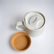 Coffee Ceramic Mug with Cork Base - Image 3