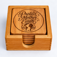 Mahogany Wood Coaster - Image 5