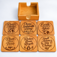 Mahogany Wood Coaster - Image 4