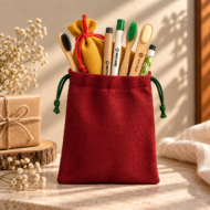 Handmade Jute Potli Bags - Image 2