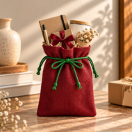Handmade Jute Potli Bags - Image 3