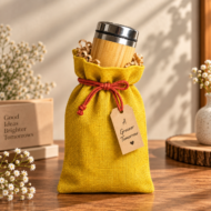 Handmade Jute Potli Bags - Image 2