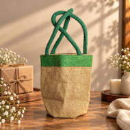 Handmade Jute Bucket Bag
