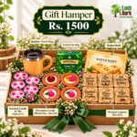 Sustainable Diwali Gift Hampers with Bamboo Mug, Green Tea, Badam Barfi & Candles