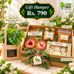 Sustainable Diwali Gift Hampers with Broken Heart Plant, Cookies, Kaju Barfi & Dry Fruits
